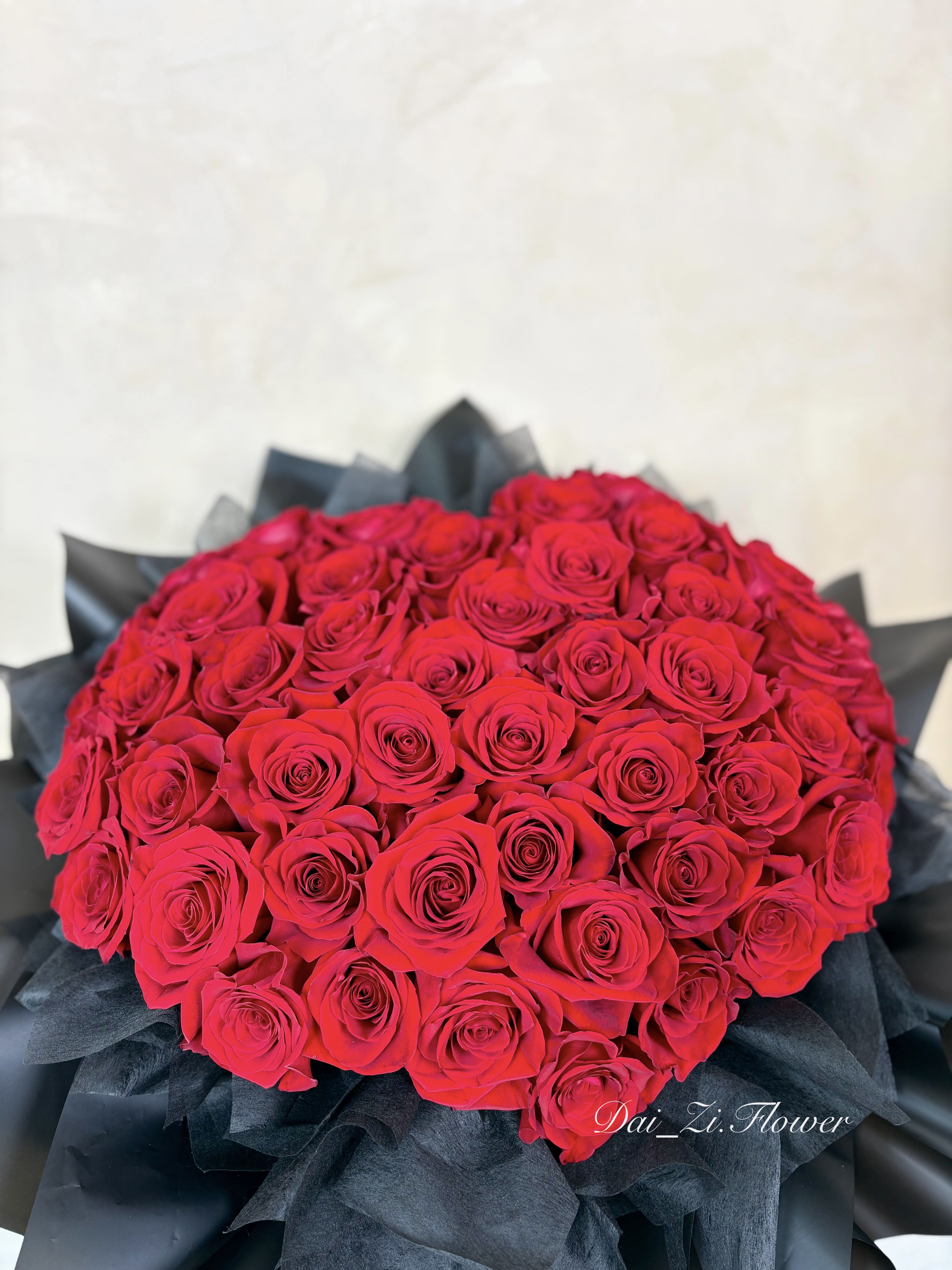 2朵玫瑰花語全心全意的愛-頂級進口紅玫瑰求婚花束-台北專人配送精品鮮花禮物