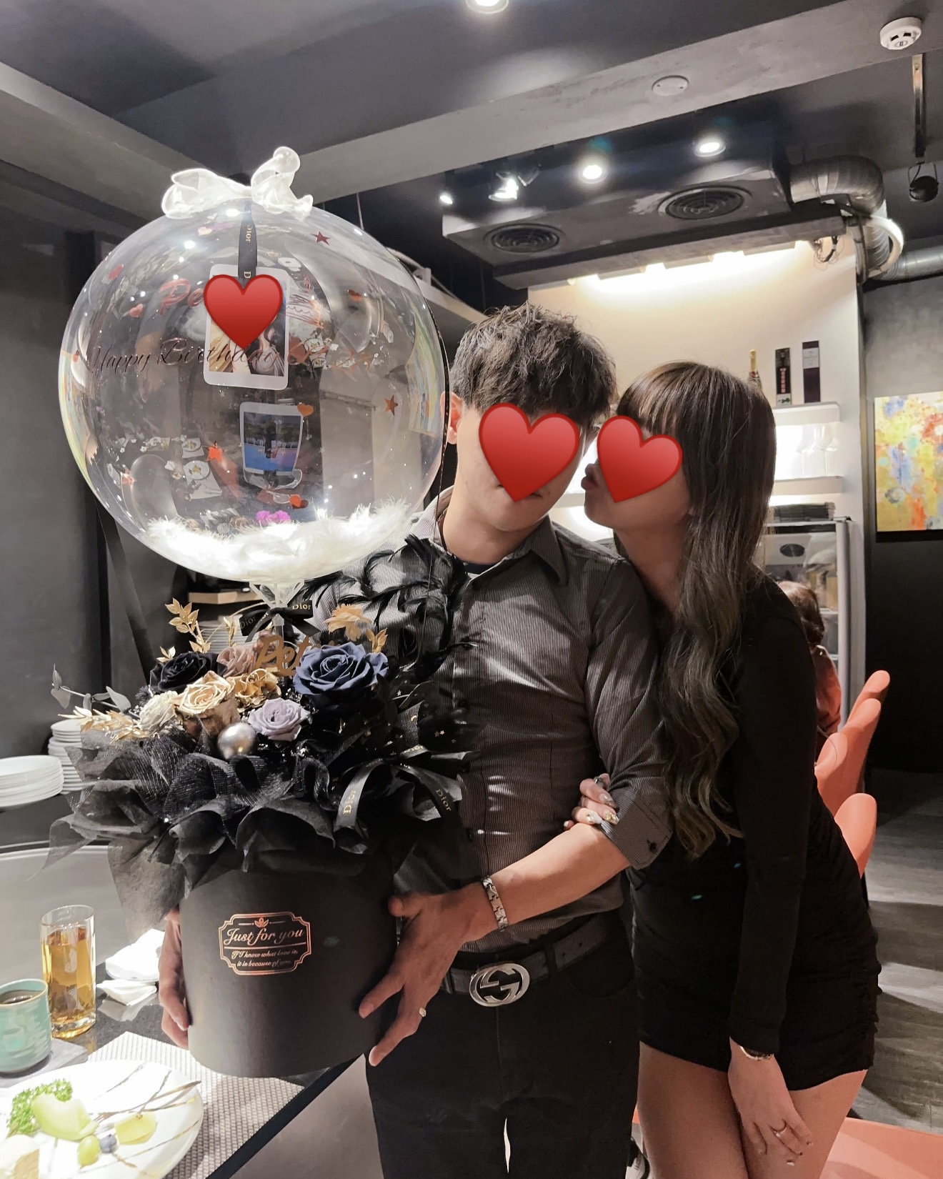 台北花藝工作室 DAIZI 代紫花藝:墨藍曜序永生花抽錢抱抱桶,情侶紀念日、驚喜求婚送花,台北捷運站周邊花店。